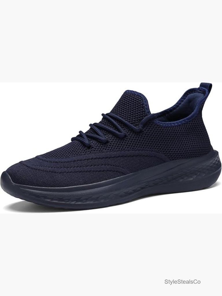 Men's Running Shoes Slip On Walking Sneakers Non Slip Lightweight Breathable
